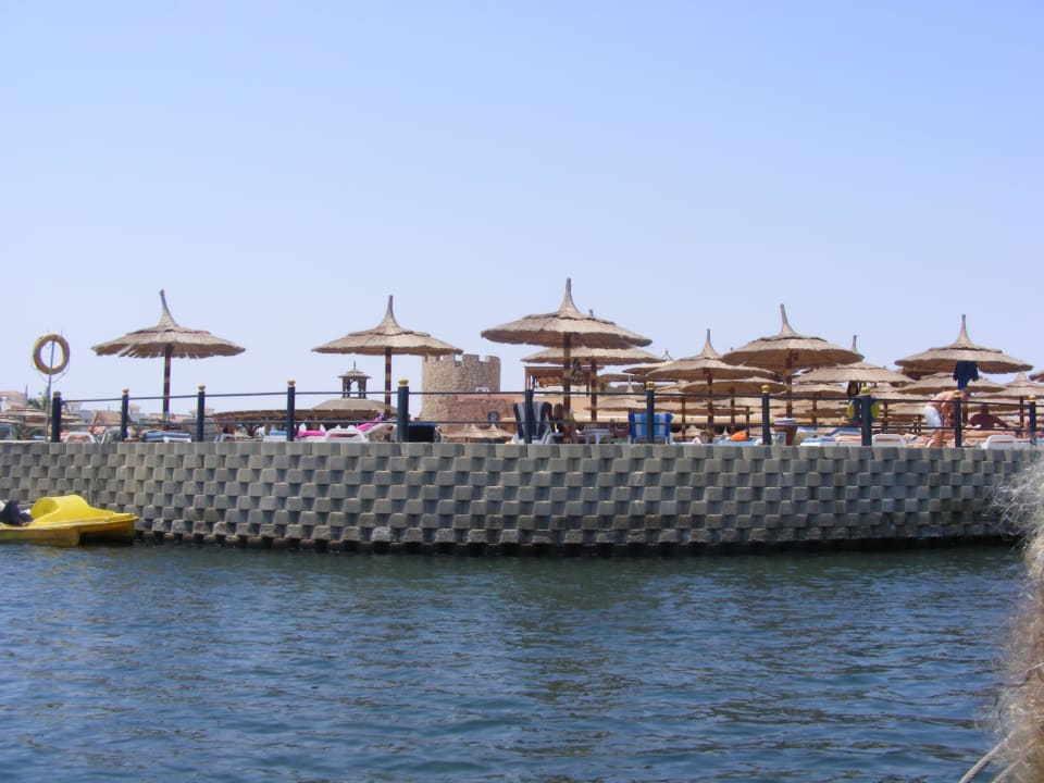 Blick zu einem der Pools über die Lagune Pickalbatros Dana Beach Resort - Hurghada
