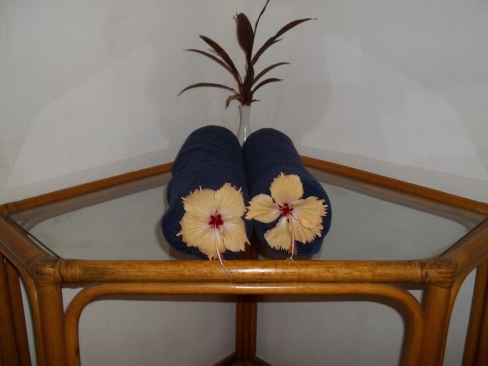 Strandtücher im Bungalow Adaaran Select Hudhuran Fushi - Premium All Inclusive