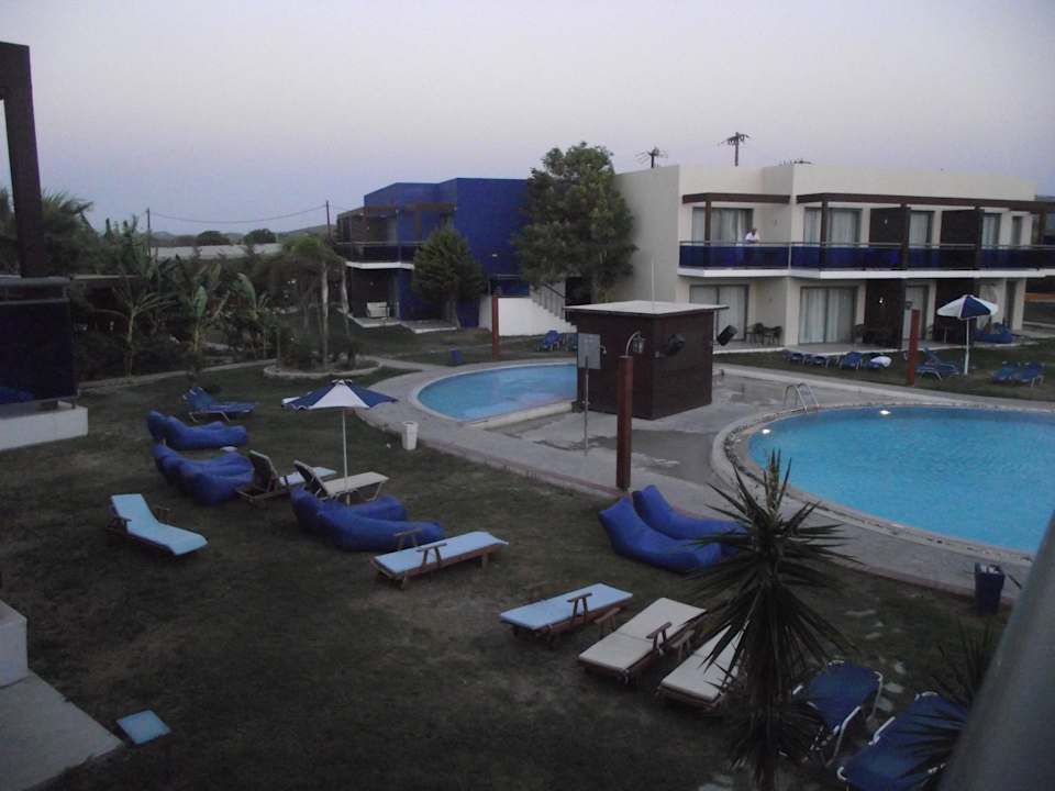 Widok na basen z balkonu All Senses Nautica Blue Exclusive Resort & Spa