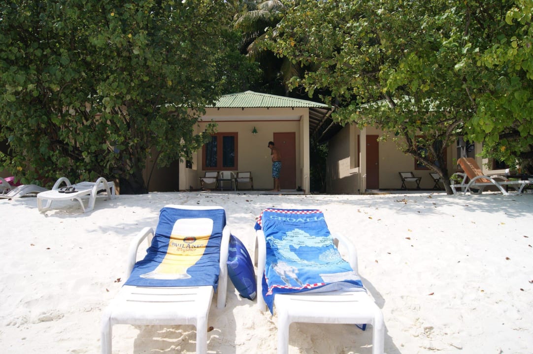 Blick auf unseren Bungi (Nr. 27) Summer Island Maldives