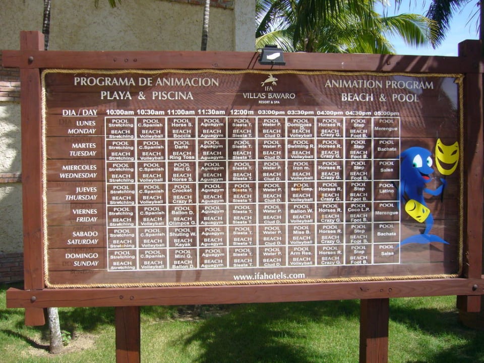 Animationsplan Villas Bavaro Resort & Spa