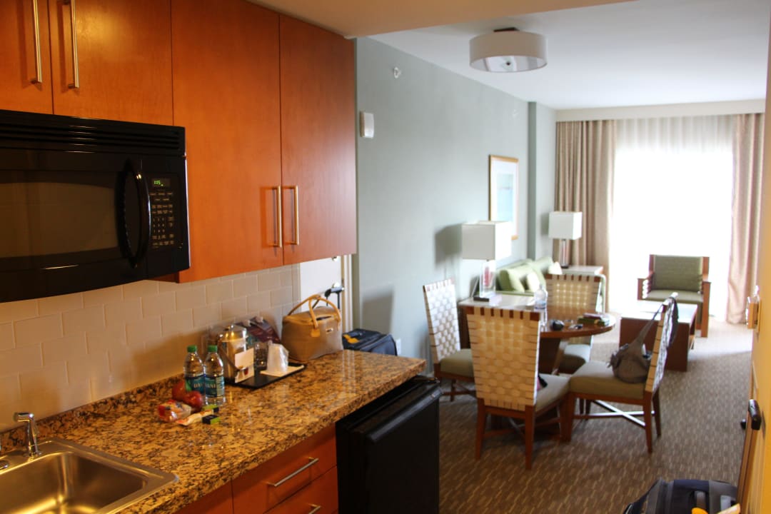 Kitchenette und Wohnraum Las Palmeras by Hilton Grand Vacations