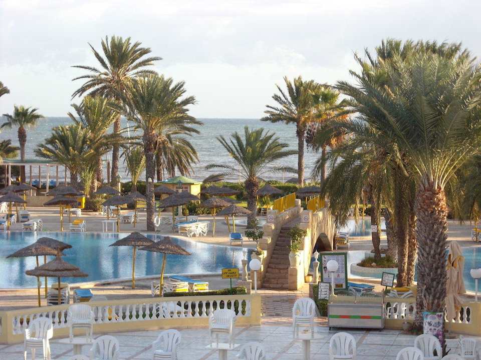 Ausblick von unserem Zimmer Houda Golf & Beach Club