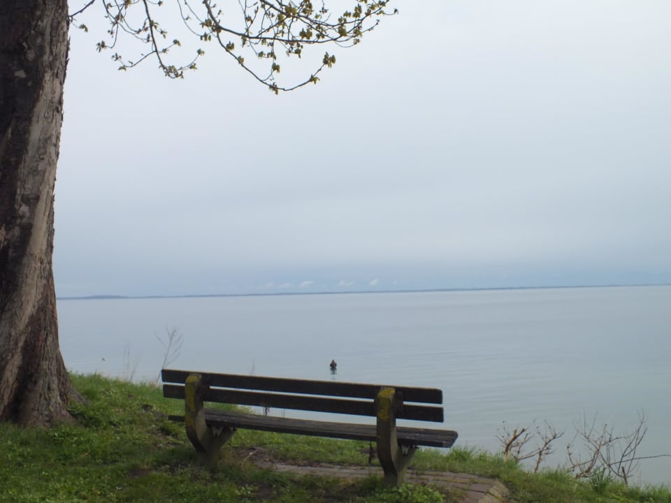 Bank auf dem halben Weg zum Strand Strandhotel Steinberghaff