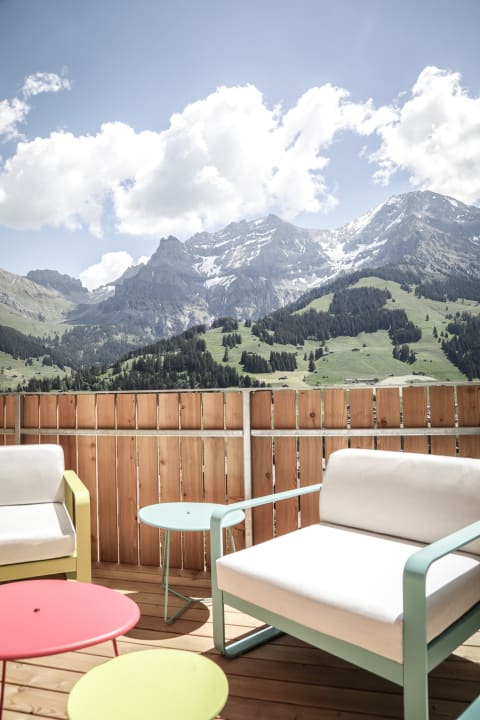 Ausblick Revier Mountain Lodge Adelboden