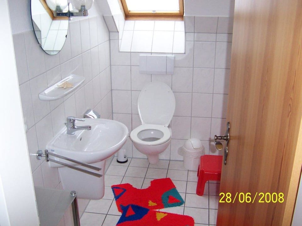 Badezimmer klein Ferienhaus Striegan