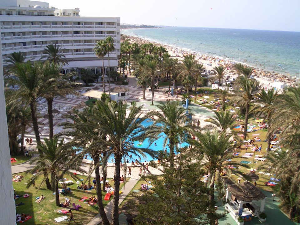 Blick von unserem Balkon Hotel El Hana Beach