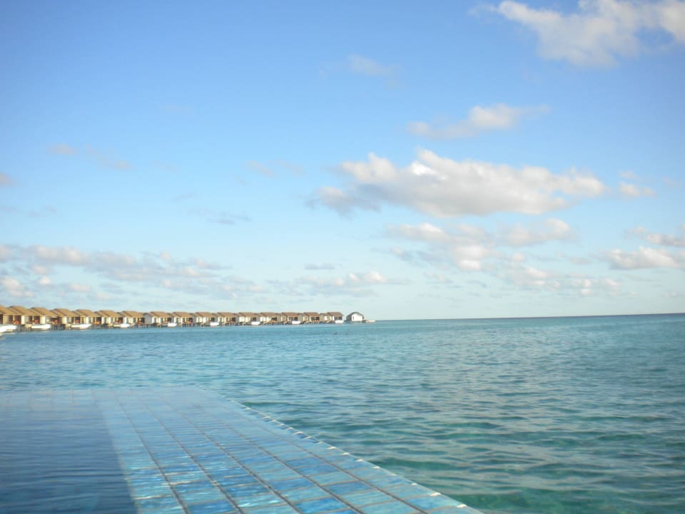 Ausblick von Villa - Sunsetseite The Residence Maldives
