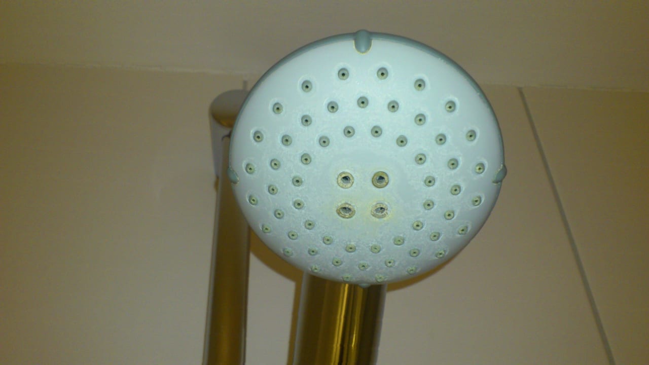 Verkalkter Duschkopf Hotelpark Stadtbrauerei Arnstadt