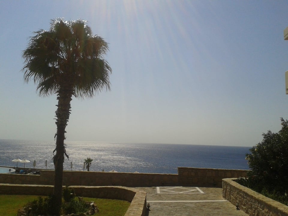 Weg zur Taverna Poseidon Hotel Kalithea Horizon Royal