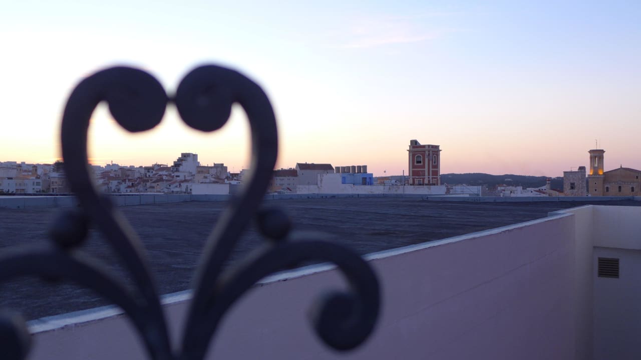 Blick vom Dach zum Markt Hotel San Miguel