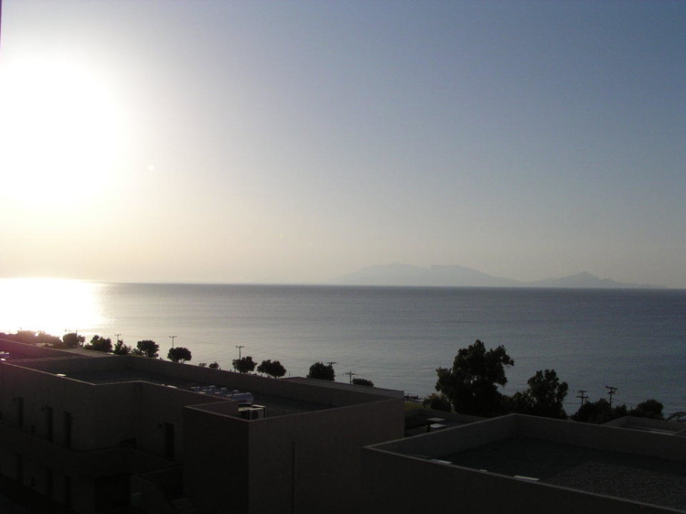 Sonnenaufgang vom Balkon Atlantica Mikri Poli Kos