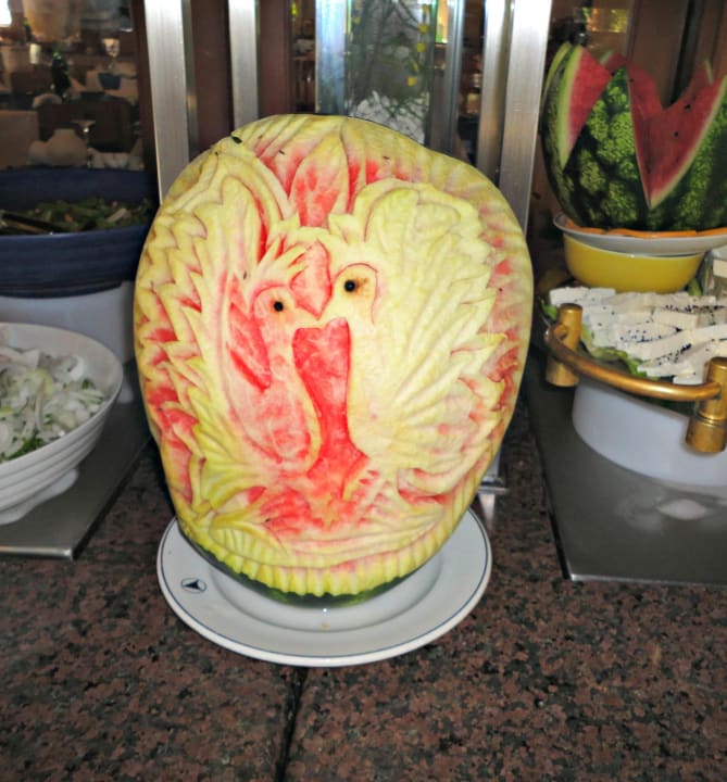 Schöne Verzierungen am Buffet Labranda Alantur Resort