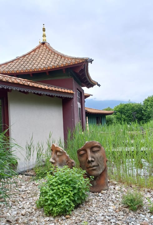Gartenanlage Spirit & SPA Hotel Birkenhof am Elfenhain