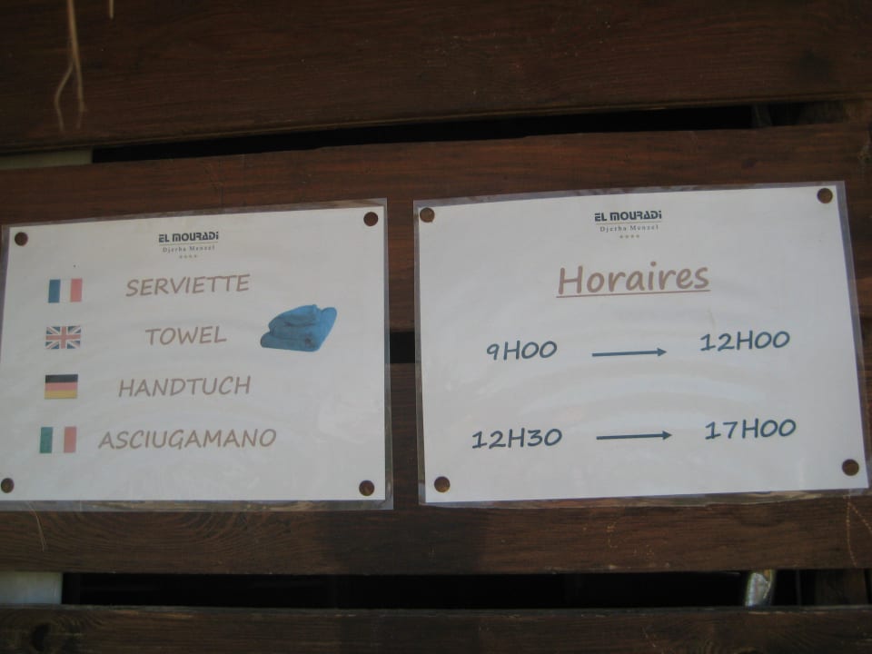 Handtuchwechselstelle Hotel El Mouradi Djerba Menzel