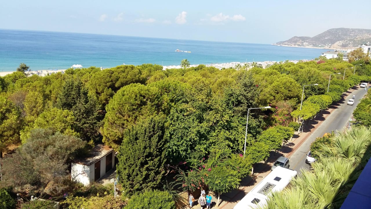 Blick vom Restaurant, 5. OG Gardenia Hotel