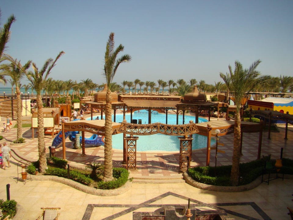 Widok z tarasu hotelowego Riviera Aqua Park Resort