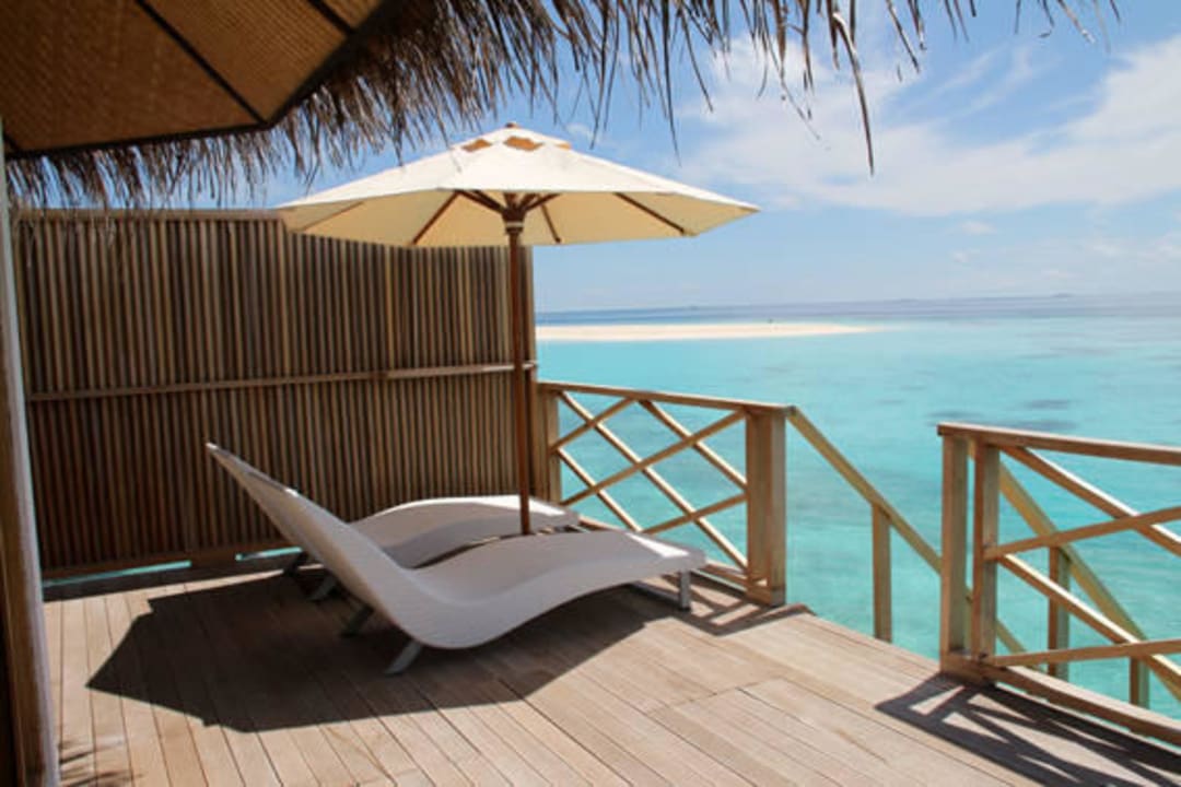 Terrasse Wasserbungi neu Angaga Island Resort