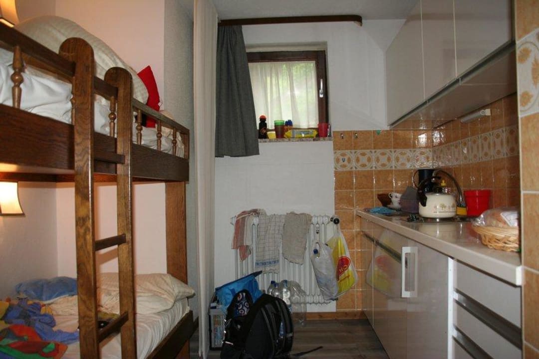 Küche und Schlafzimmer! Hotel Zugspitzblick