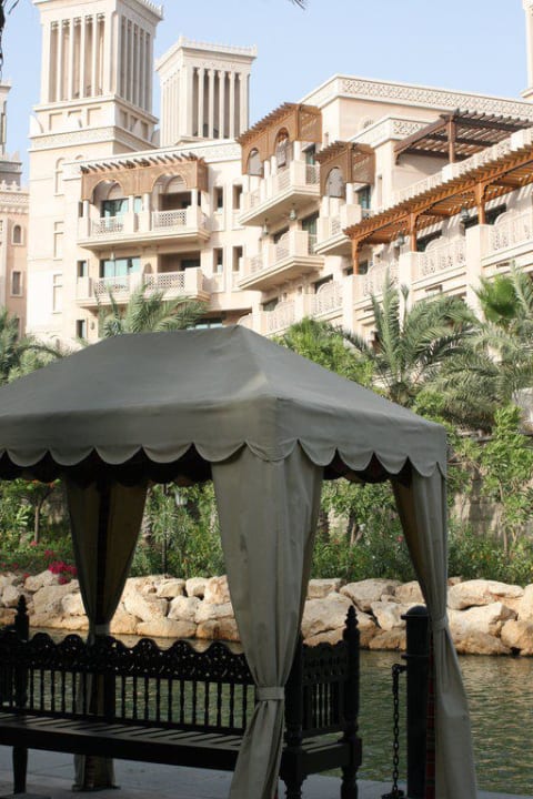 Blick von Abrastation zum Al Qasr Jumeirah Al Qasr