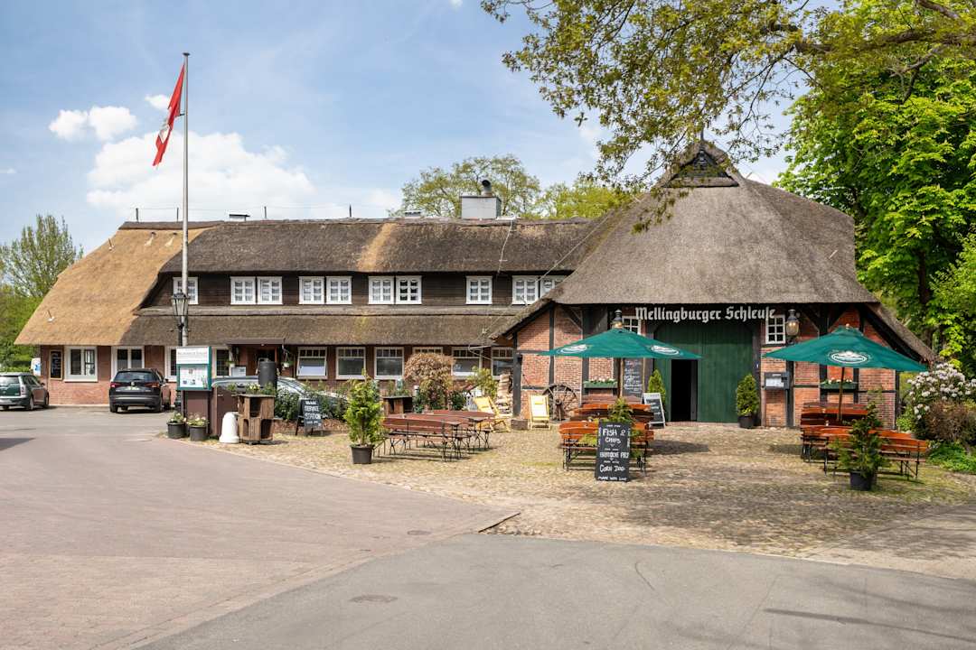 Außenansicht Kleinhuis Hotel Mellingburger Schleuse