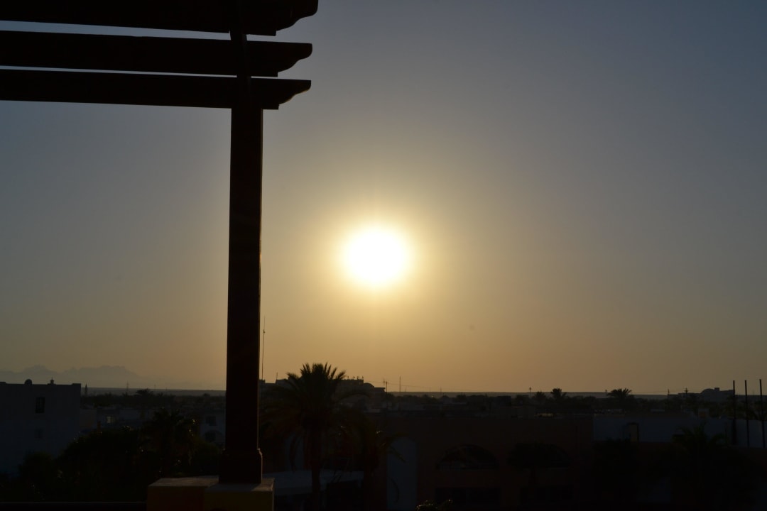 Aussicht vom Balkon Höhe Zimmer Nummer 4000 JAZ Aquamarine Resort