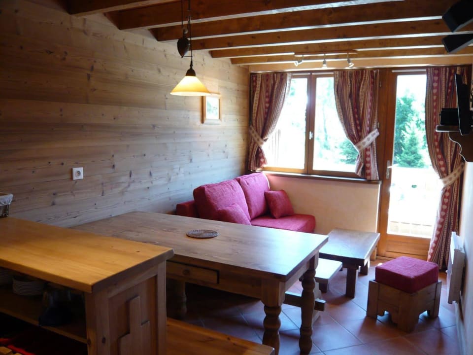 Salon appartement 5 personnes Résidence Les Edelweiss