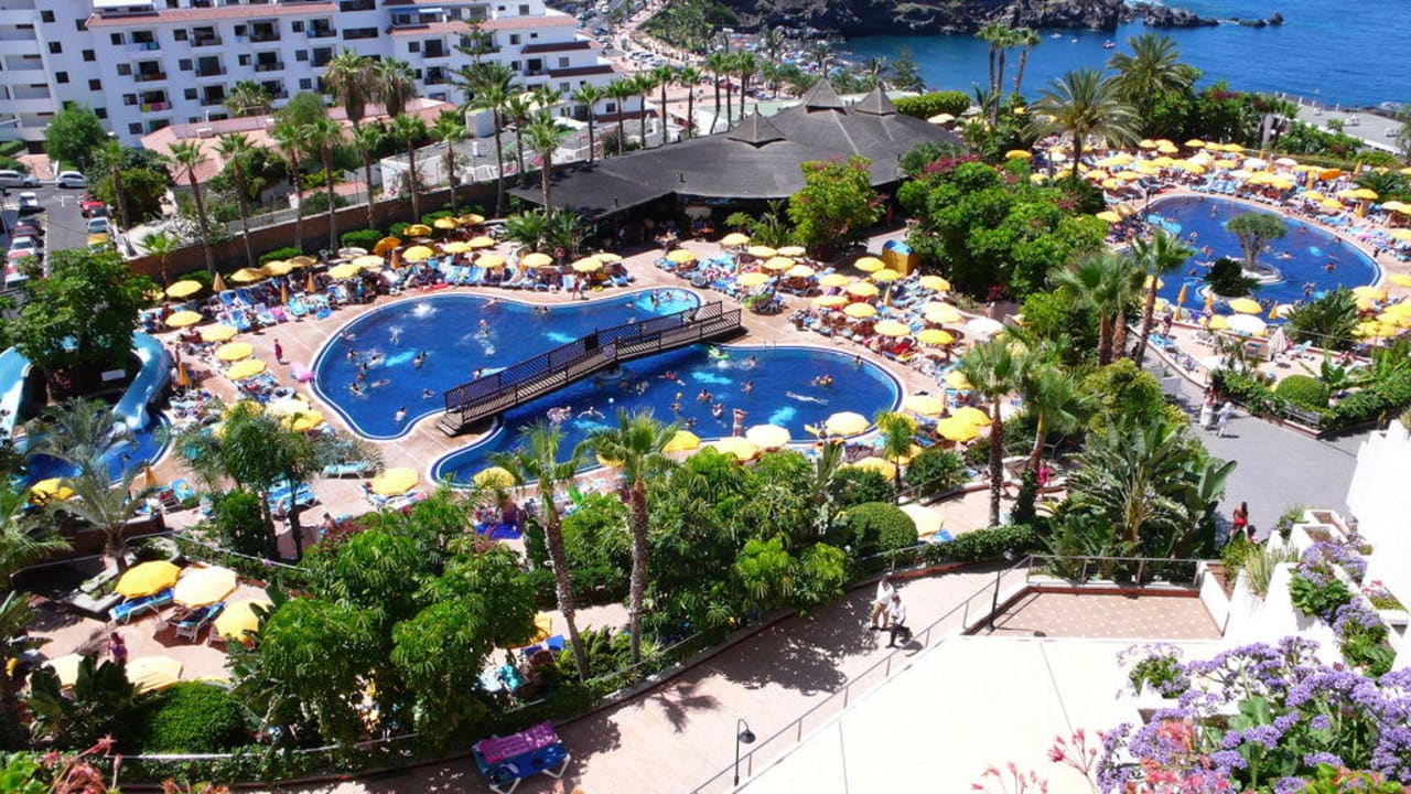 Poolanlage vom Hotelzimmer Landmar Playa La Arena