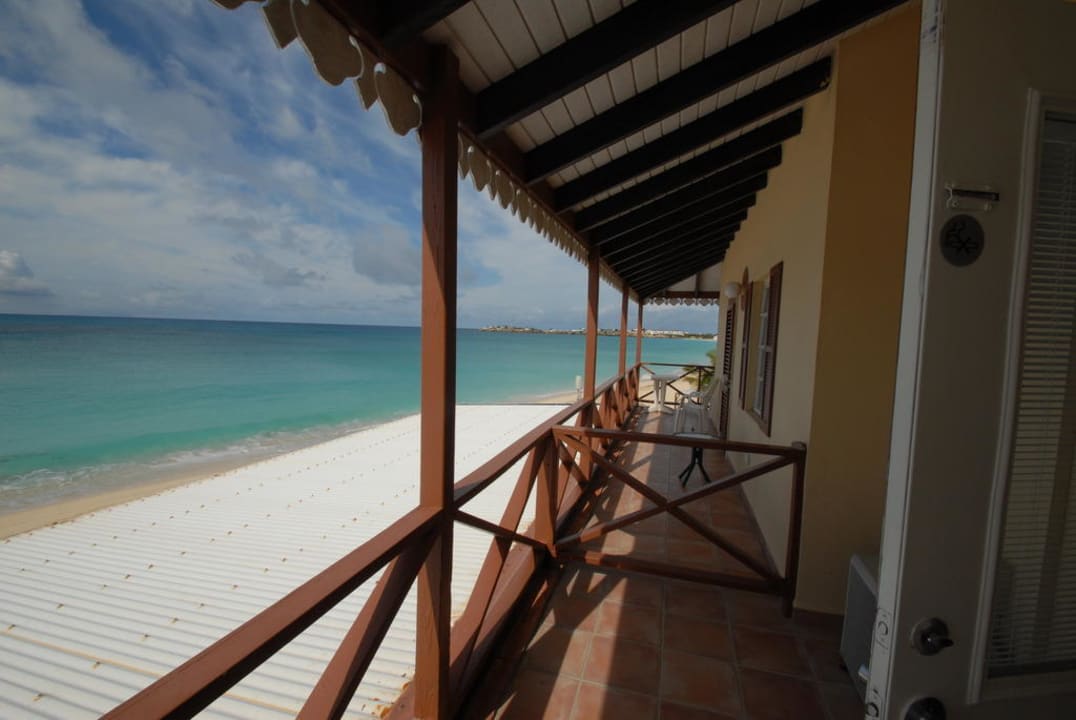 Blick vom Balkon in Richtung Simpson Bay Hotel Marys Boon