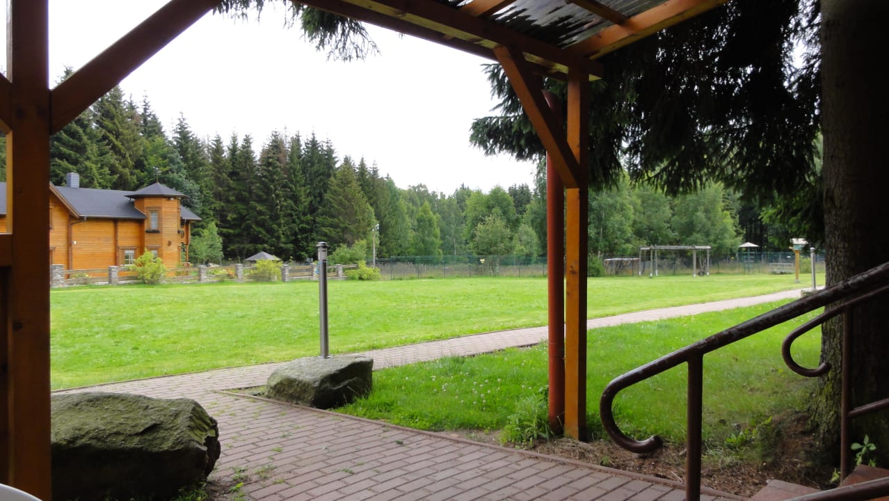 Blick von der Terrasse Hotel Ferienpark Merkelbach