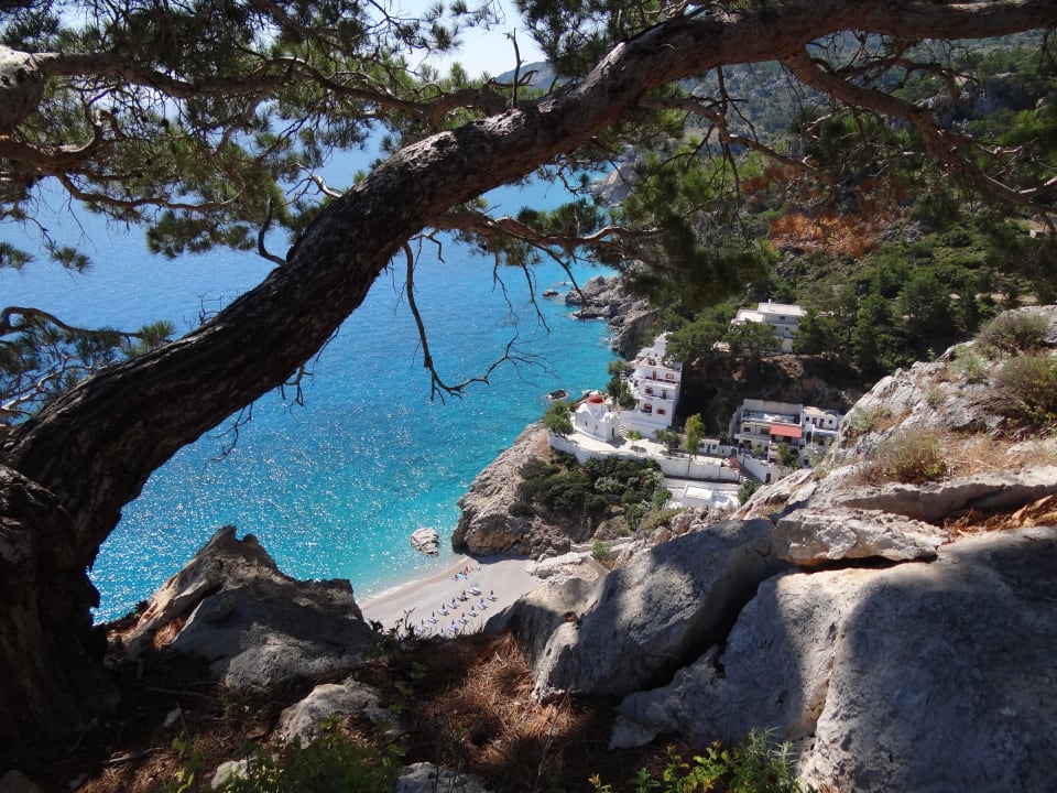 Foto vom Bergmassiv gegenüber Hotel Akropolis