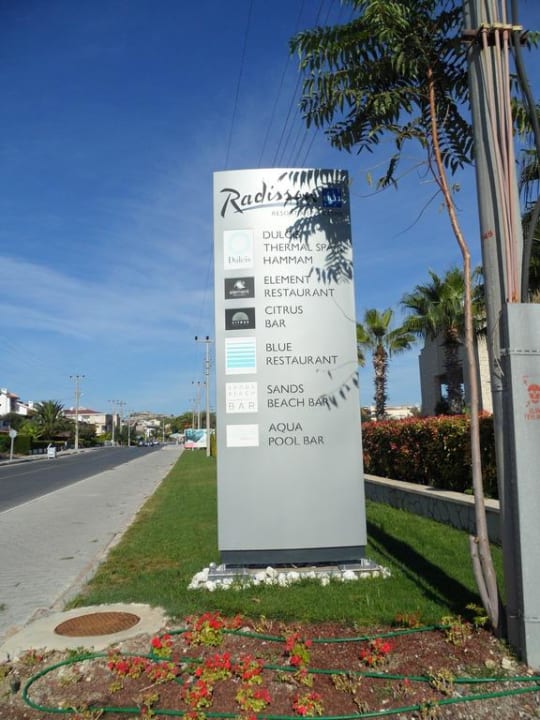 Hinweise auf die Nutzungsmöglichkeiten Radisson Blu Resort & Spa Cesme