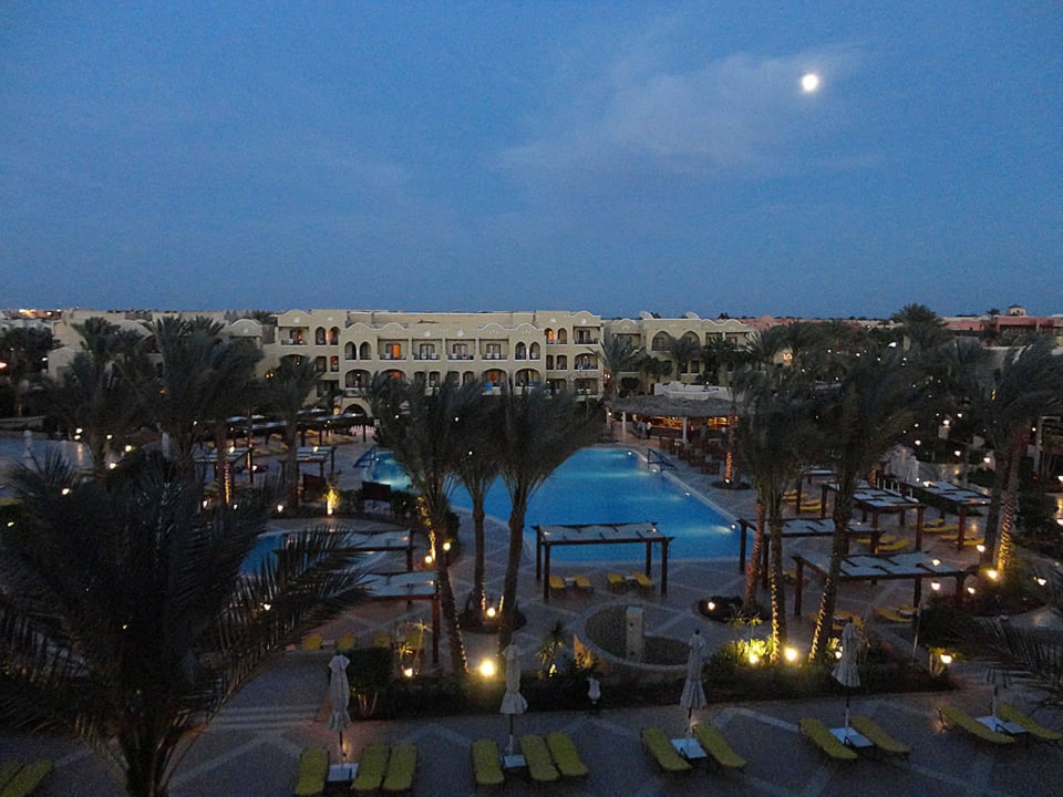 Romantischer Vollmondabend im März 2015 Hotel JAZ Makadi Star & Spa