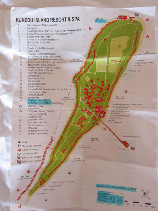 Inselübersicht Kuredu Island Resort & Spa