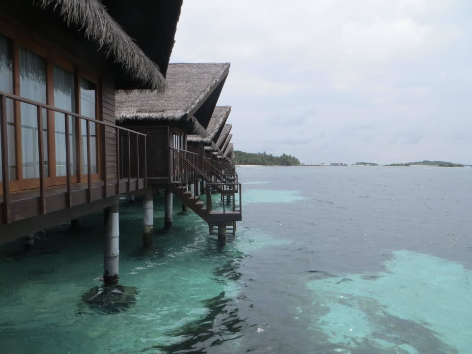 Blick aus dem Bungalow 839 aufs Meer Adaaran Select Hudhuran Fushi - Premium All Inclusive