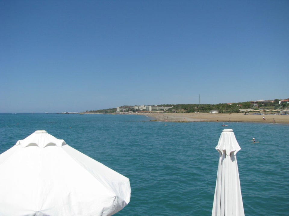 Vom Steg aus Richtung Asteria Sorgun Blue Waters Club