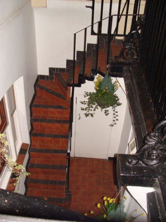 Aussen Treppen zum Keller Hotel Shakespeare
