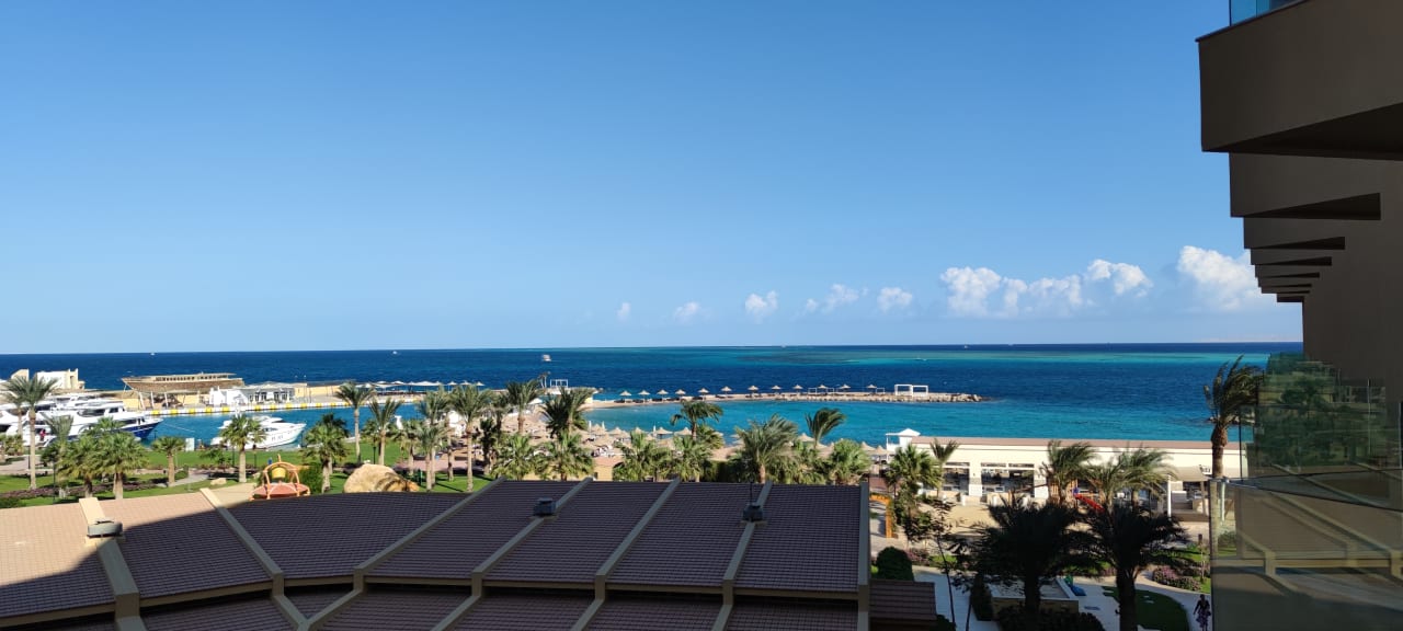 Ausblick Hilton Hurghada Plaza