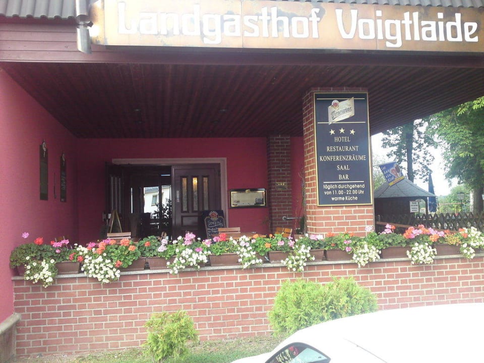Eingangsbereich Landgasthof Voigtlaide