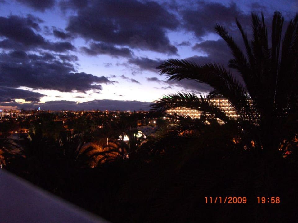 Abends vom Balkon Abora Buenaventura by Lopesan Hotels