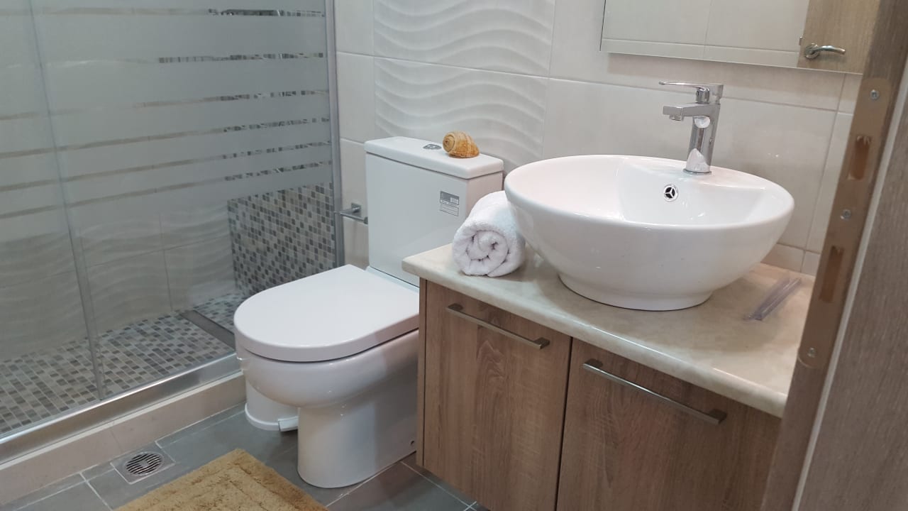 Badezimmer von Studios Villa Boukari Beach