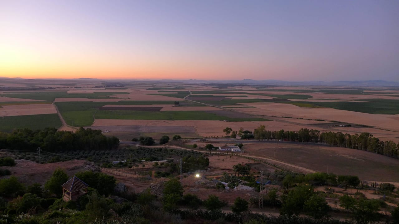 Morgenstimmung vor Sonnenaufgang Hotel Parador de Carmona