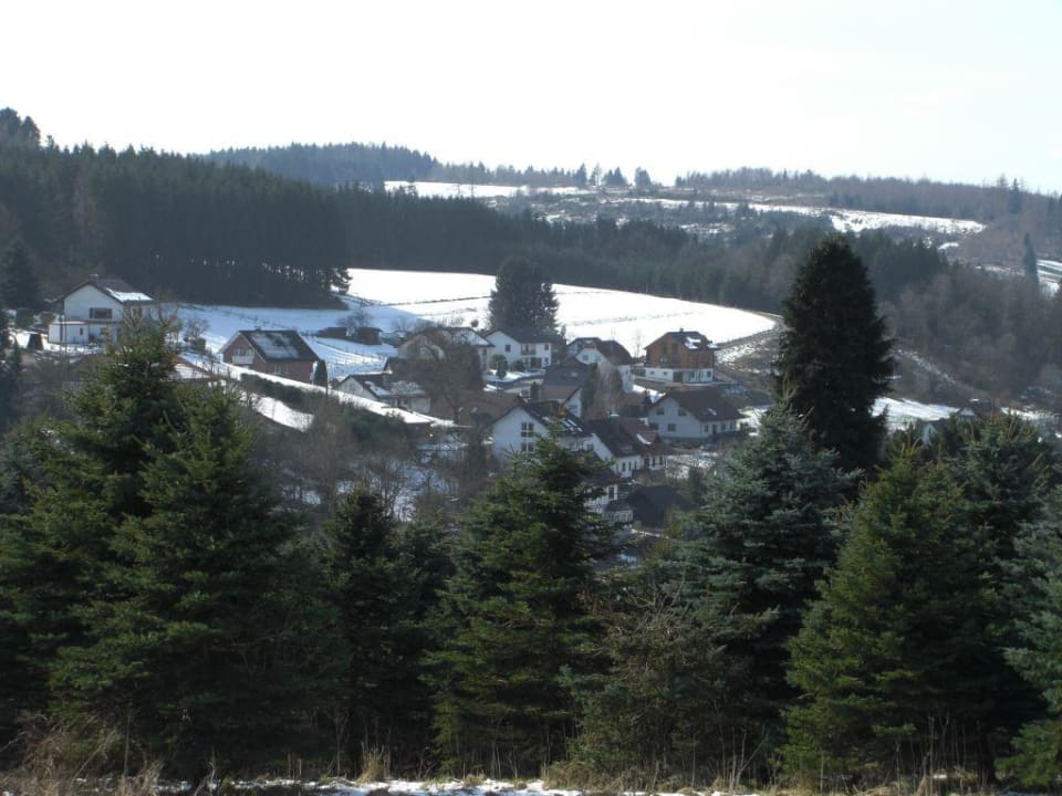 Blick auf Wildbergerhütte Landhaus Wuttke