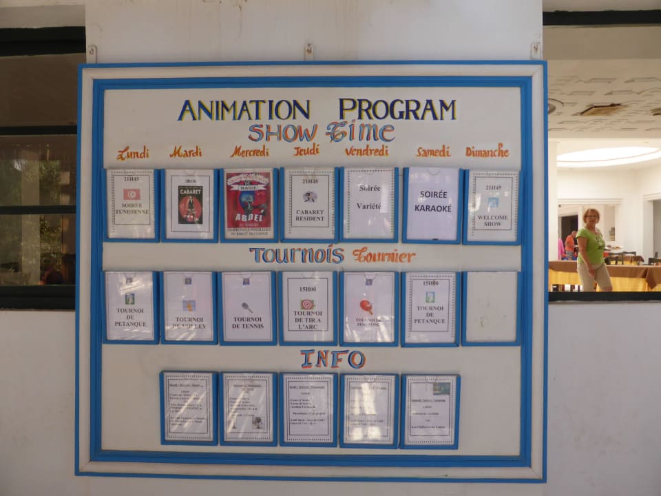 Animationsprogramm Hotel Sangho Club Zarzis