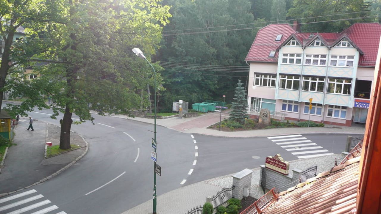 Blick aus dem Zimmerfenster Hotel Relaks