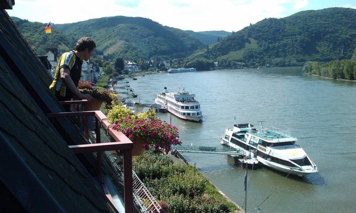 Blick aus dem Balkon Rheinhotel Lilie