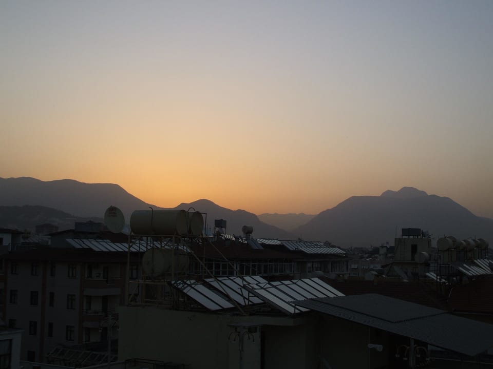 Sonnenaufgang morgens um halb 7 Hotel Kahya