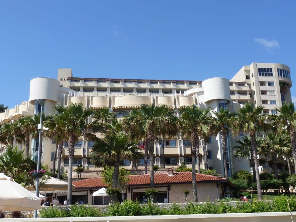 Melas Resort vom Strand her Melas Resort Hotel