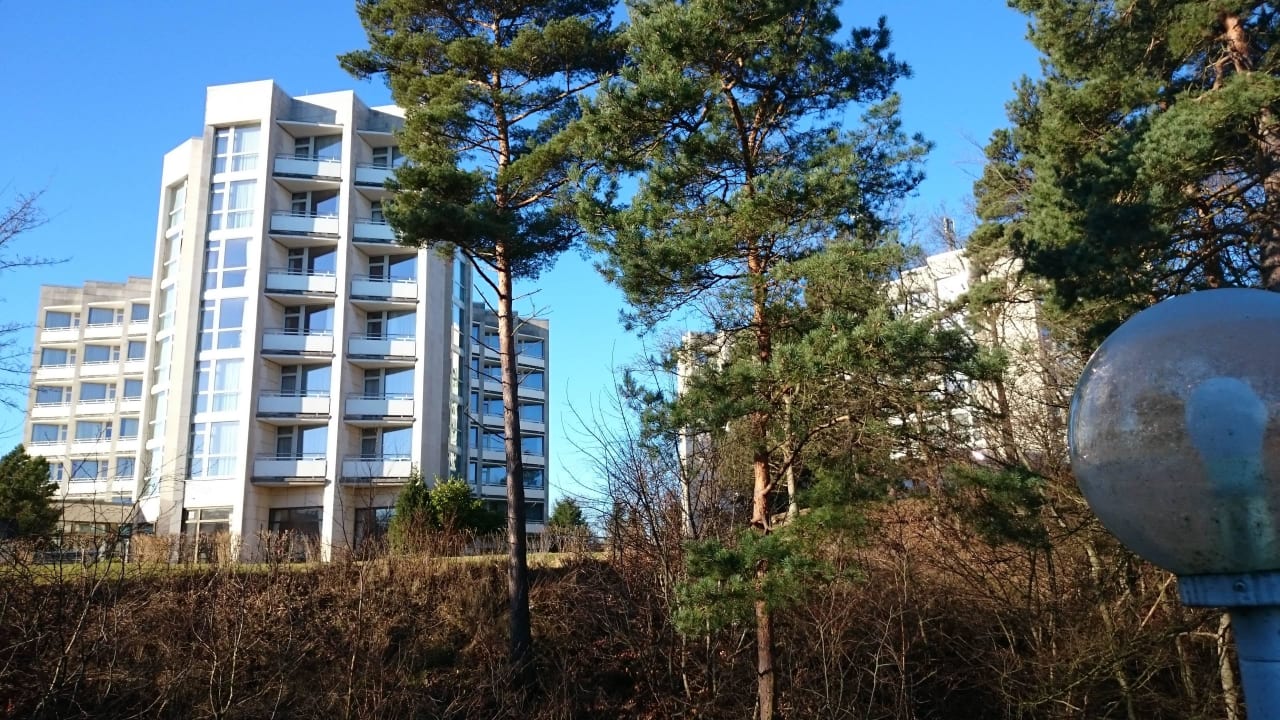 Auf dem Weg zum Fahrstuhl Cliff Hotel Rügen