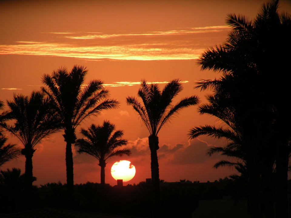Ausblick Sonnenaufgang am Morgen Cleopatra Luxury Resort Makadi Bay